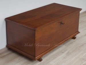Chest - original restored chest in solid cherry with working antique lock