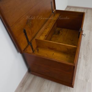 Chest - original restored chest in solid cherry with working antique lock
