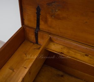Chest - original restored chest in solid cherry with working antique lock