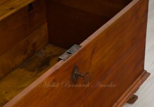 Chest - original restored chest in solid cherry with working antique lock
