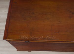 Chest - original restored chest in solid cherry with working antique lock