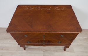 Antique restored cherry chest of drawers with 2 drawers
