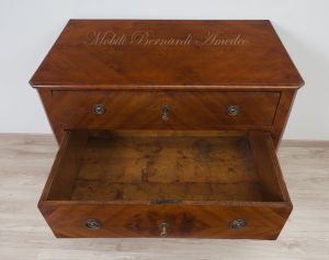 Antique restored cherry chest of drawers with 2 drawers