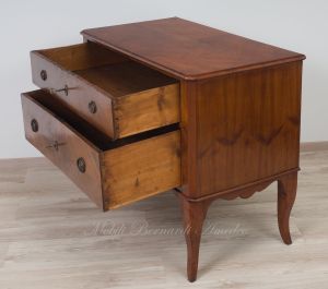 Antique restored cherry chest of drawers with 2 drawers