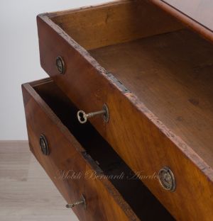 Antique restored cherry chest of drawers with 2 drawers
