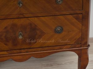 Antique restored cherry chest of drawers with 2 drawers