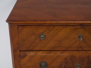 Antique restored cherry chest of drawers with 2 drawers
