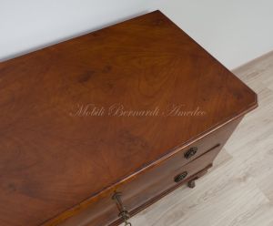 Antique restored cherry chest of drawers with 2 drawers
