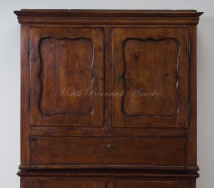Credenza dispensa antica con alzata, ante e ribalta