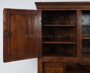 Credenza dispensa antica con alzata, ante e ribalta