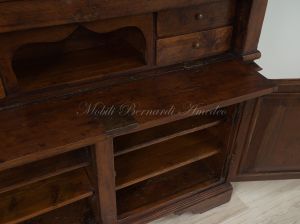 Credenza dispensa antica con alzata, ante e ribalta