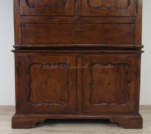 Credenza dispensa antica con alzata, ante e ribalta