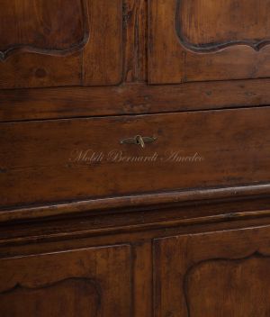 Credenza dispensa antica con alzata, ante e ribalta