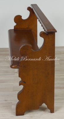 Riproduzione in stile barocco di una panca in legno massello del 1700