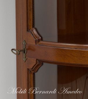 Angolare Bombato Legno 1 Anta Vetro 05a