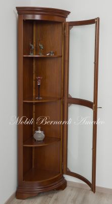 Angolare Bombato Legno 1 Anta Vetro 10