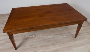 Tavolo stile classico in legno massello allungabile con prolunghe estraibili