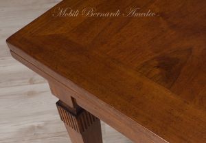 Tavolo stile classico in legno massello allungabile con prolunghe estraibili
