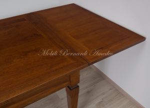 Tavolo stile classico in legno massello allungabile con prolunghe estraibili
