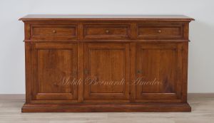 Credenza stile classico in legno massello di noce in svendita