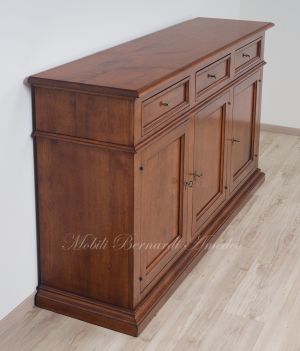 Credenza stile classico in legno massello di noce in svendita