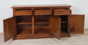 Credenza stile classico in legno massello di noce in svendita