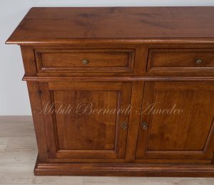 Credenza stile classico in legno massello di noce in svendita