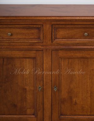 Credenza stile classico in legno massello di noce in svendita