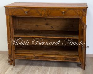 Credenza Antica Noce Chiaro Cipolla 07