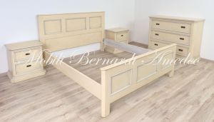 Letto matrimoniale in legno finitura laccata in vendita a prezzo scontato