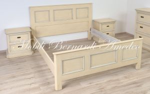 Letto matrimoniale in legno finitura laccata in vendita a prezzo scontato
