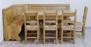 Panca in legno massiccio realizzata su misura