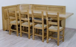 Panca in legno massiccio realizzata su misura