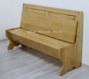 Panca in legno massiccio realizzata su misura