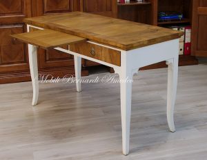 Scrittoio Bicolore Bianco Noce 2c 03