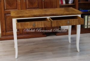 Scrittoio Bicolore Bianco Noce 2c 04