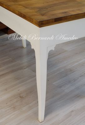 Scrittoio Bicolore Bianco Noce 2c 06