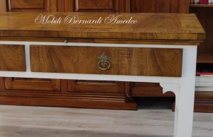 Scrittoio Bicolore Bianco Noce 2c 10