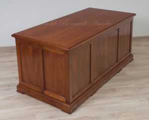 Large classic style study or office desk in solid wood with drawers