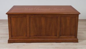 Large classic style study or office desk in solid wood with drawers