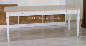 200cm desk table with 3 drawers