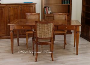Classic style desk table with 3 drawers
