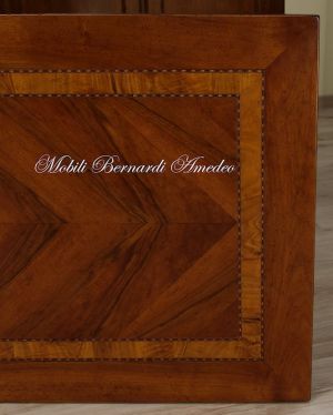 Classic style desk table with 3 drawers