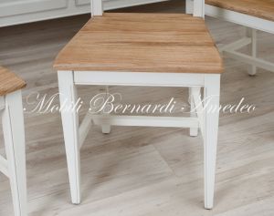 Sedie Asolane Bianche Seduta Rovere Chiaro 09