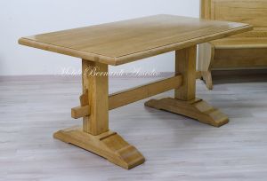 Refectory type solid wood table
