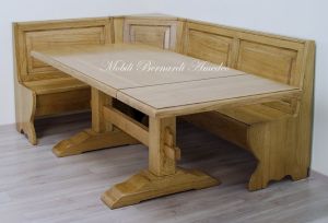 Refectory type solid wood table