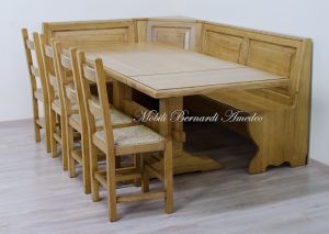 Refectory type solid wood table