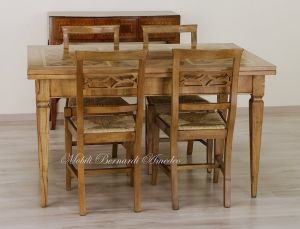Tavolo allungabile classico con prolunghe estraibili