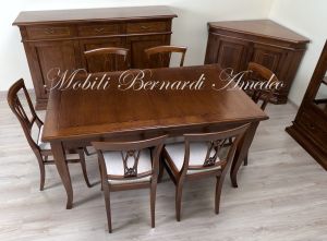 Tavolo in stile classico arte povera legno massello produzione artigianale