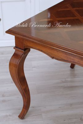 Walnut wood dining room table
